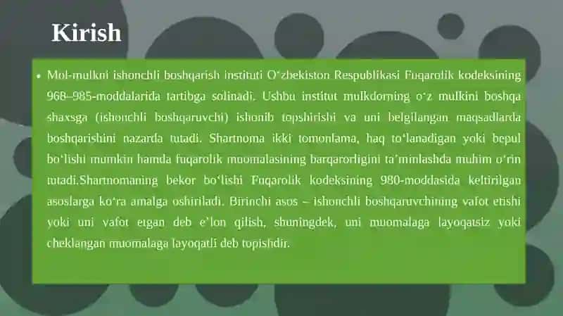 Mol-mulkni ishonchli boshqarishni bekor qilish asoslari 3