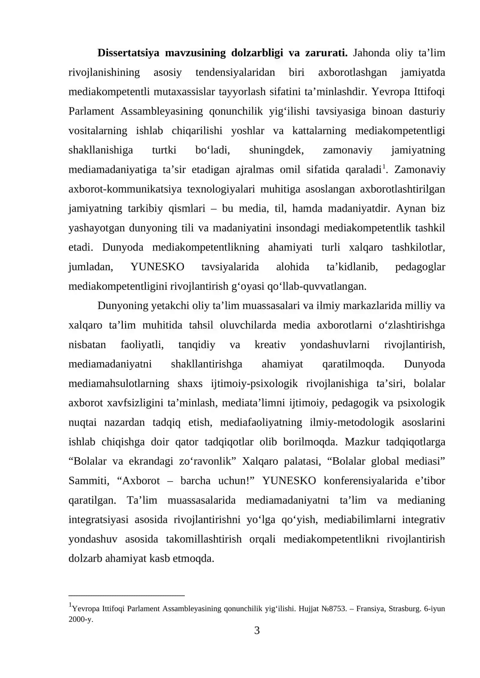 BO‘LAJAK O‘QITUVCHILARNING MEDIAMADANIYATINI RIVOJLANTIRISH METODIKASINI TAKOMILLASHTIRISH 3