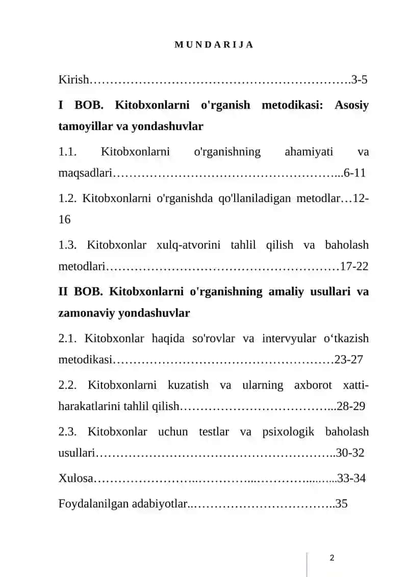 KITOBXONLARNI O’RGANISH METODIKASI 3