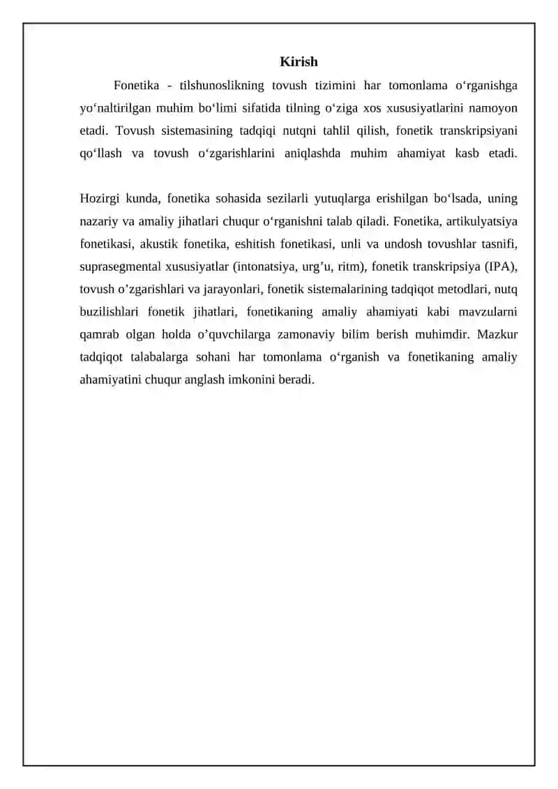 Fonetika: tovush tizimi va uning tasnifi 3