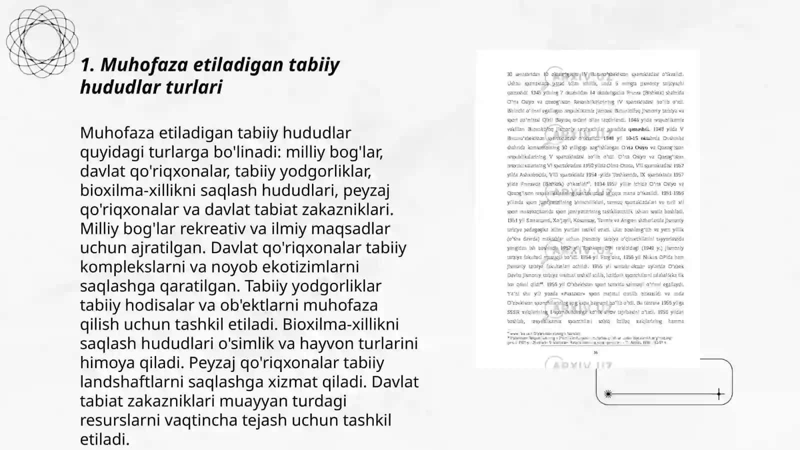 Muhofaza etiladigan tabiiy hududlarni muhofaza qilish va ulardan foydalanish sohasidagi davlat nazorati 3