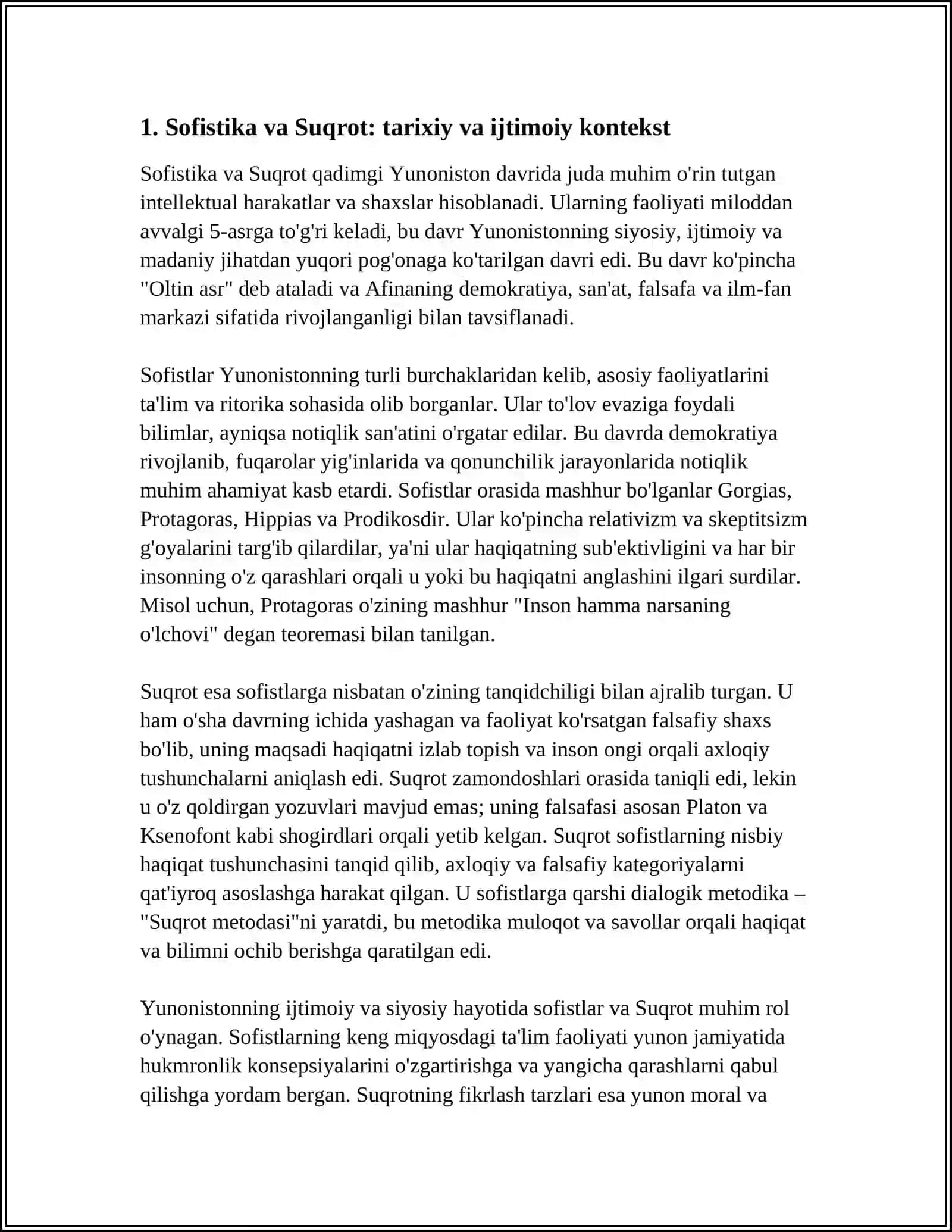 SOFISTIKA VA SUQROT FALSAFASINING MUHIM JIHATLARI 3