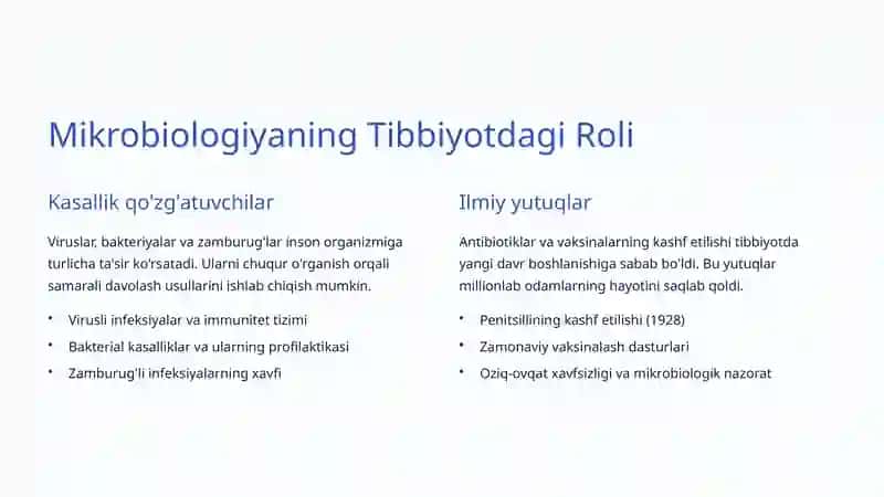 Tibbiy Biotexnologiya: Inson Salomatligi Uchun Innovatsiyalar 3