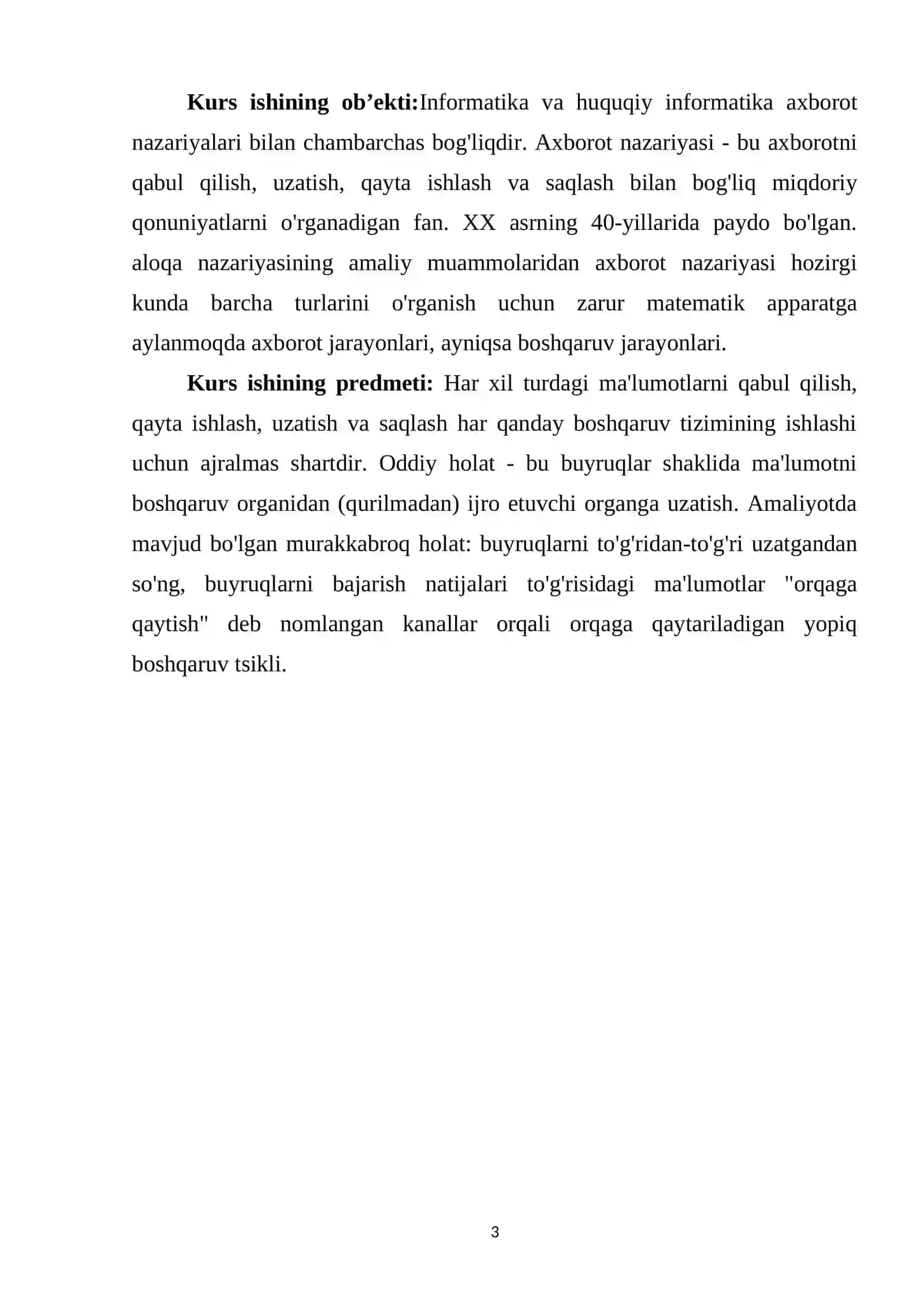 INFORMATIKANI BOSHQA FANLAR BILAN ALOQADORLIKDA O'QITISH METODIKASI 3