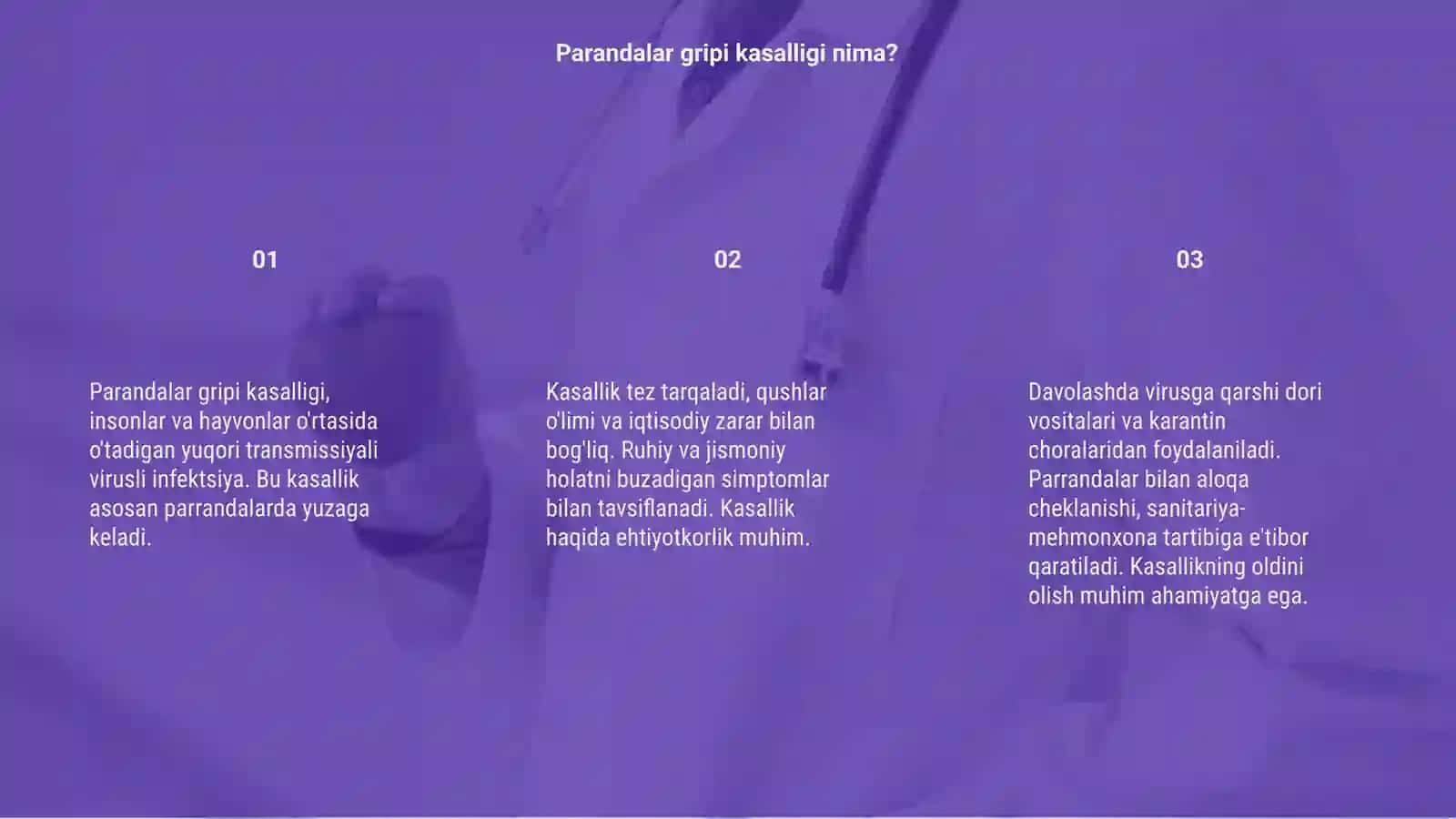 Parandalar gripi kasalligi 3