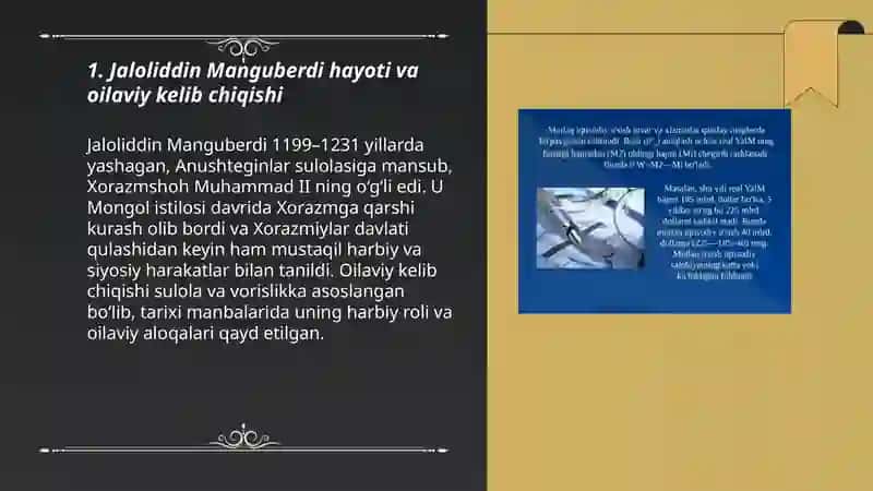 Jaloliddin Manguberdi hayoti va oilaviy kelib chiqishi 3