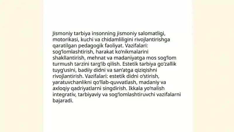 Jismoniy tarbiya va estetik tarbiya 3