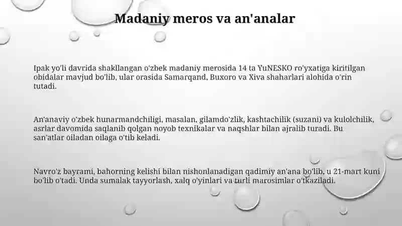 O'zbekistonda madaniy hayot 3