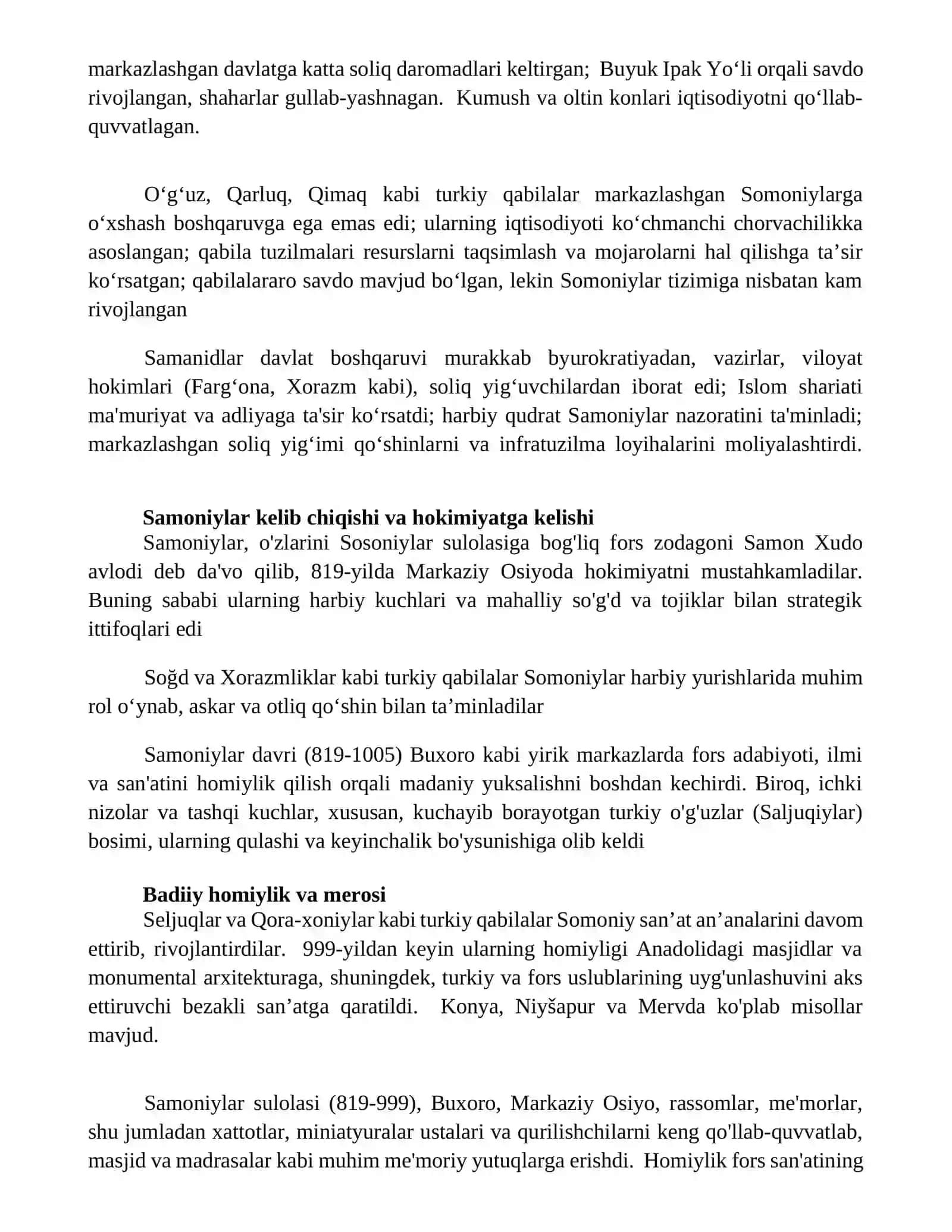 Samoniylar va turkiy qabilalar 3