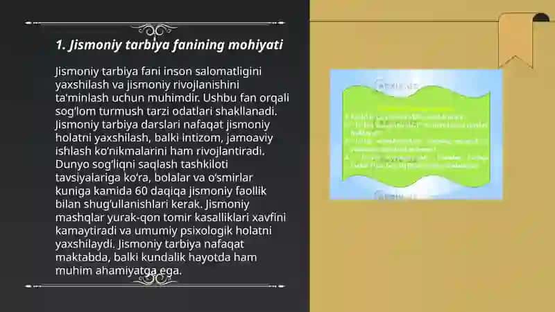 Jismoniy tarbiya fanining maqsadi va vazifalari 3