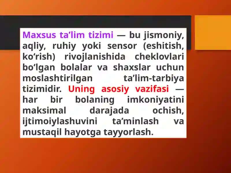 Maxsus ta’lim tizimi 3