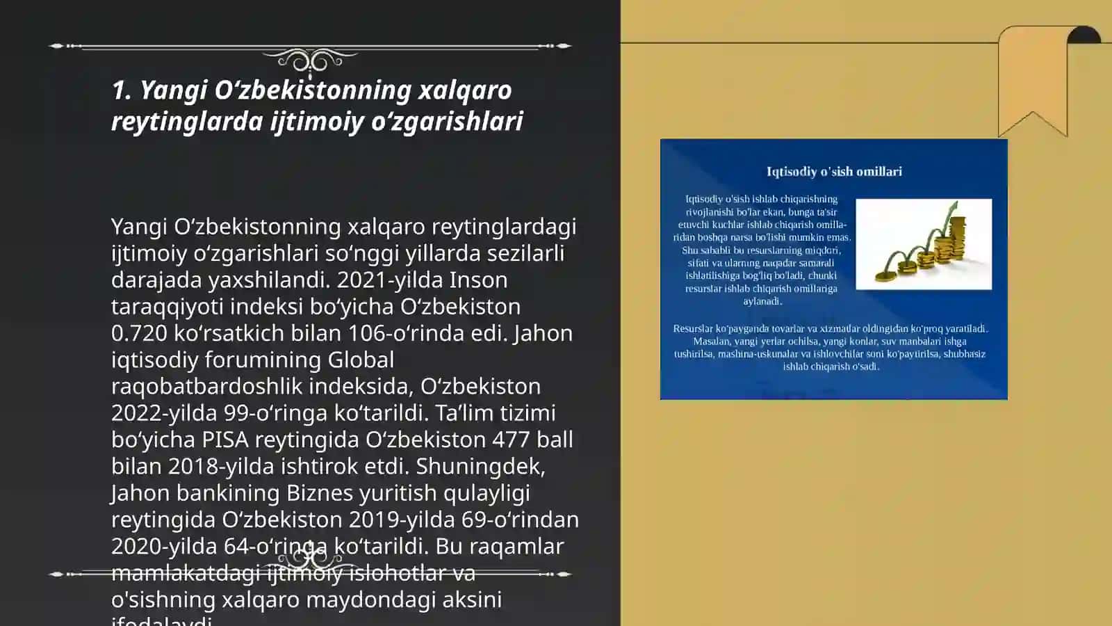 Yangi Oʻzbekistonning xalqaro reytinglarda ijtimoiy oʻzgarishlari 3
