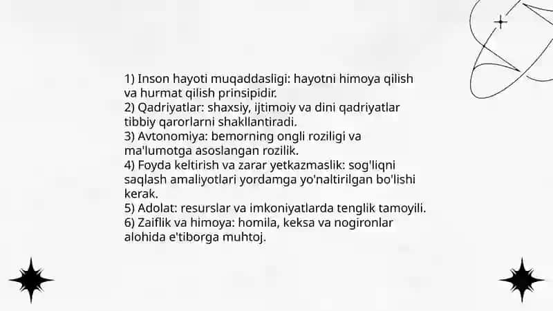 Bioetikaning ahloqiy jihatlari 3