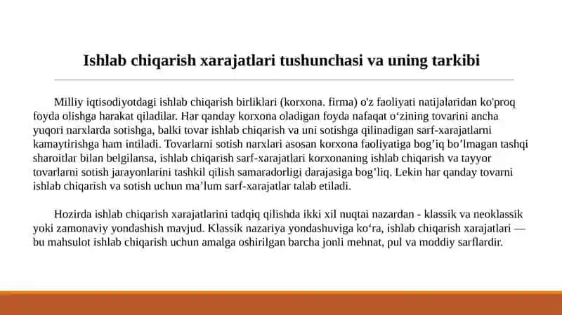Korxona xarajatlari va foydasi haqida krossvord ham mavjud 3