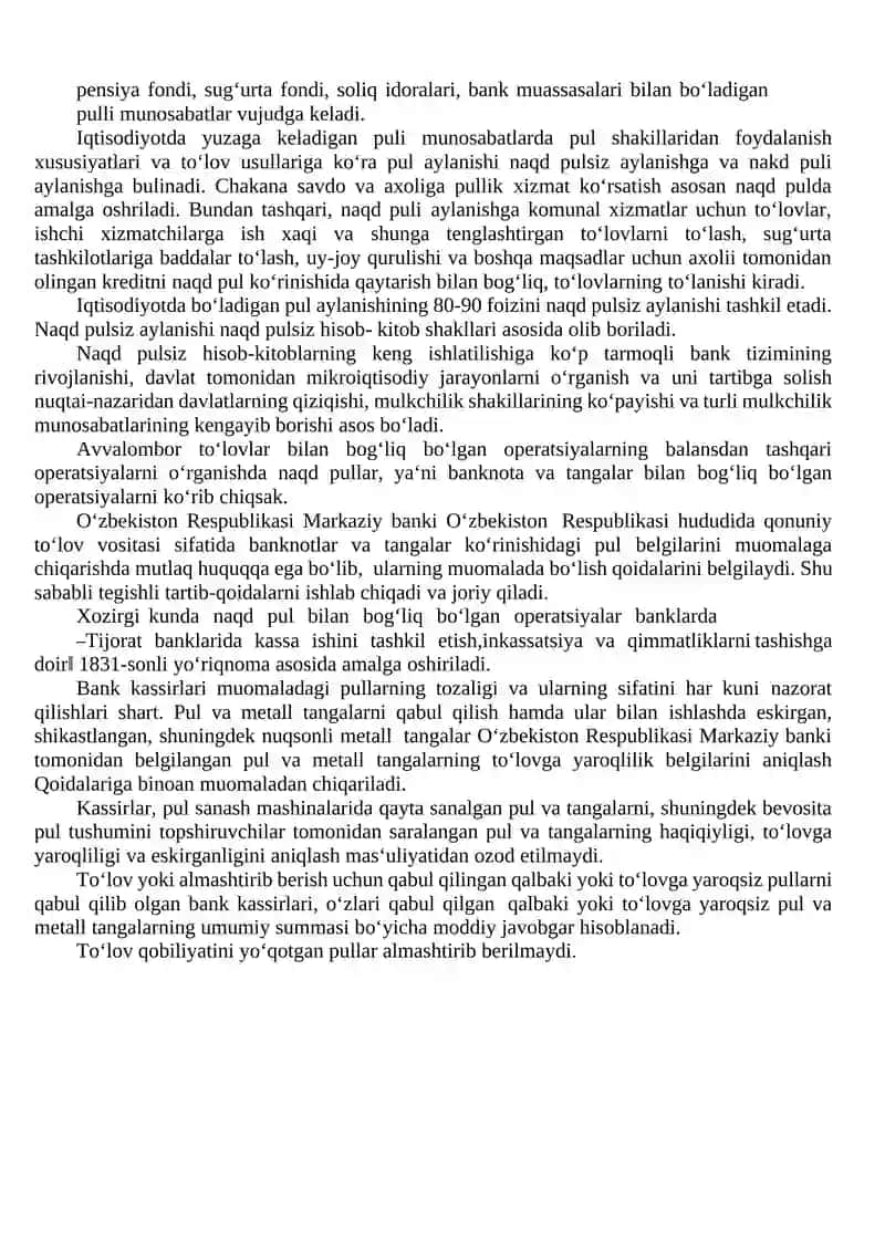 17-Mavzu. Banklarda balansdan tashqari operatsiyalar hisobi. 3