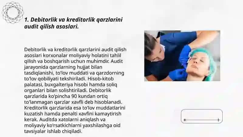 Debitorlik va kreditorlik qarzlari auditini o‘tkazish taritibi 3