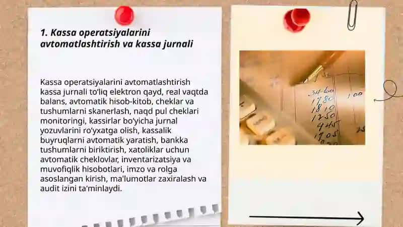Buxgalteriya hisobida pul mablag‘lari va hisobdor shaxslar bilan hisob-kitoblar hisobini avtomatlashtirish 3