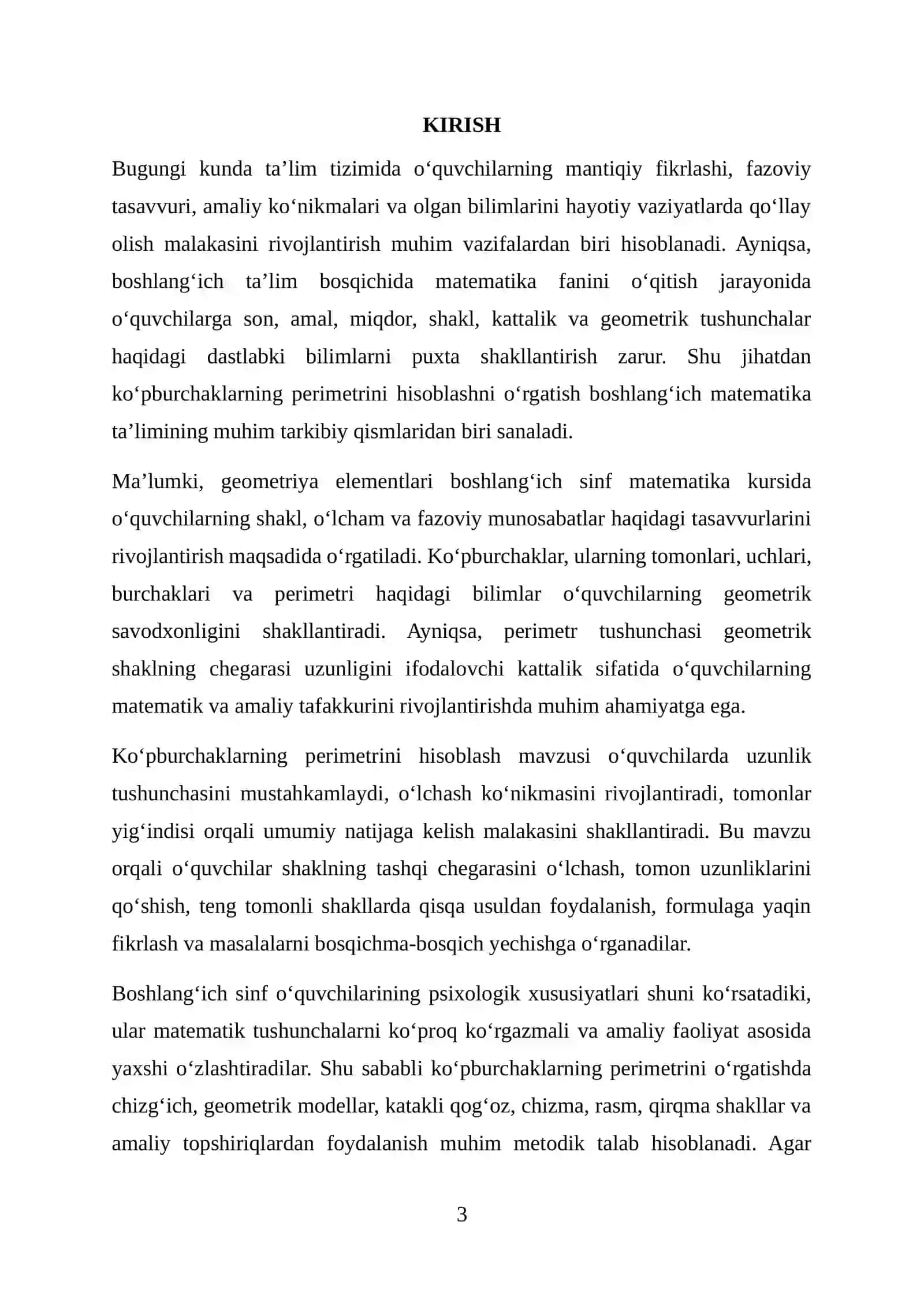 KO‘PBURCHAKLARNING PERIMETRINI HISOBLASH METODIKASI 3