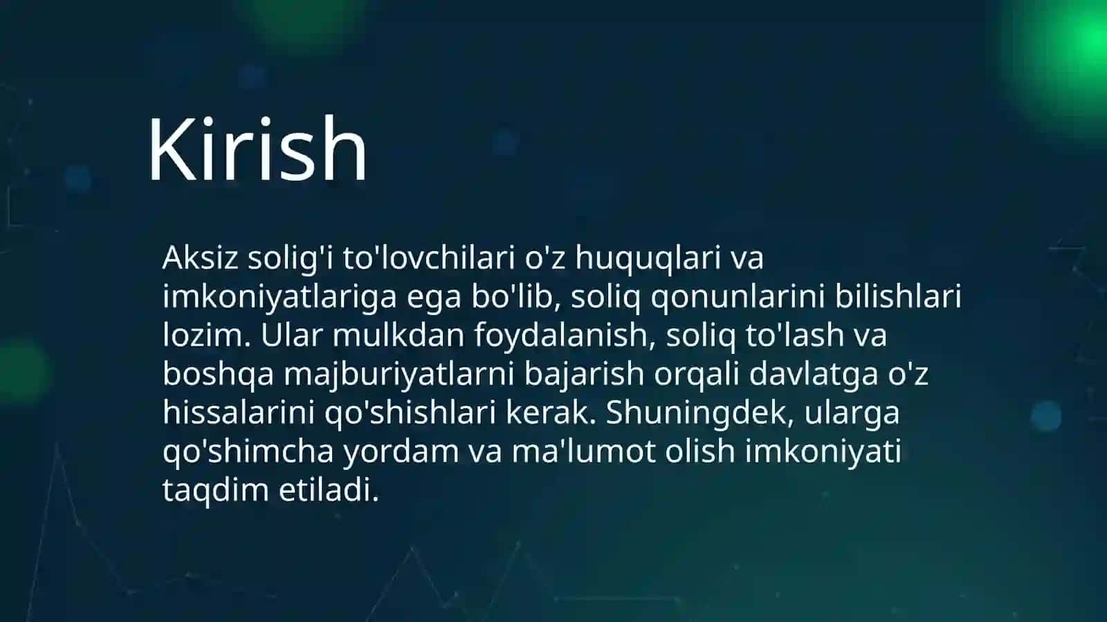Aksiz solig'i to'lovchilarining huquq va majburiyatlari 3
