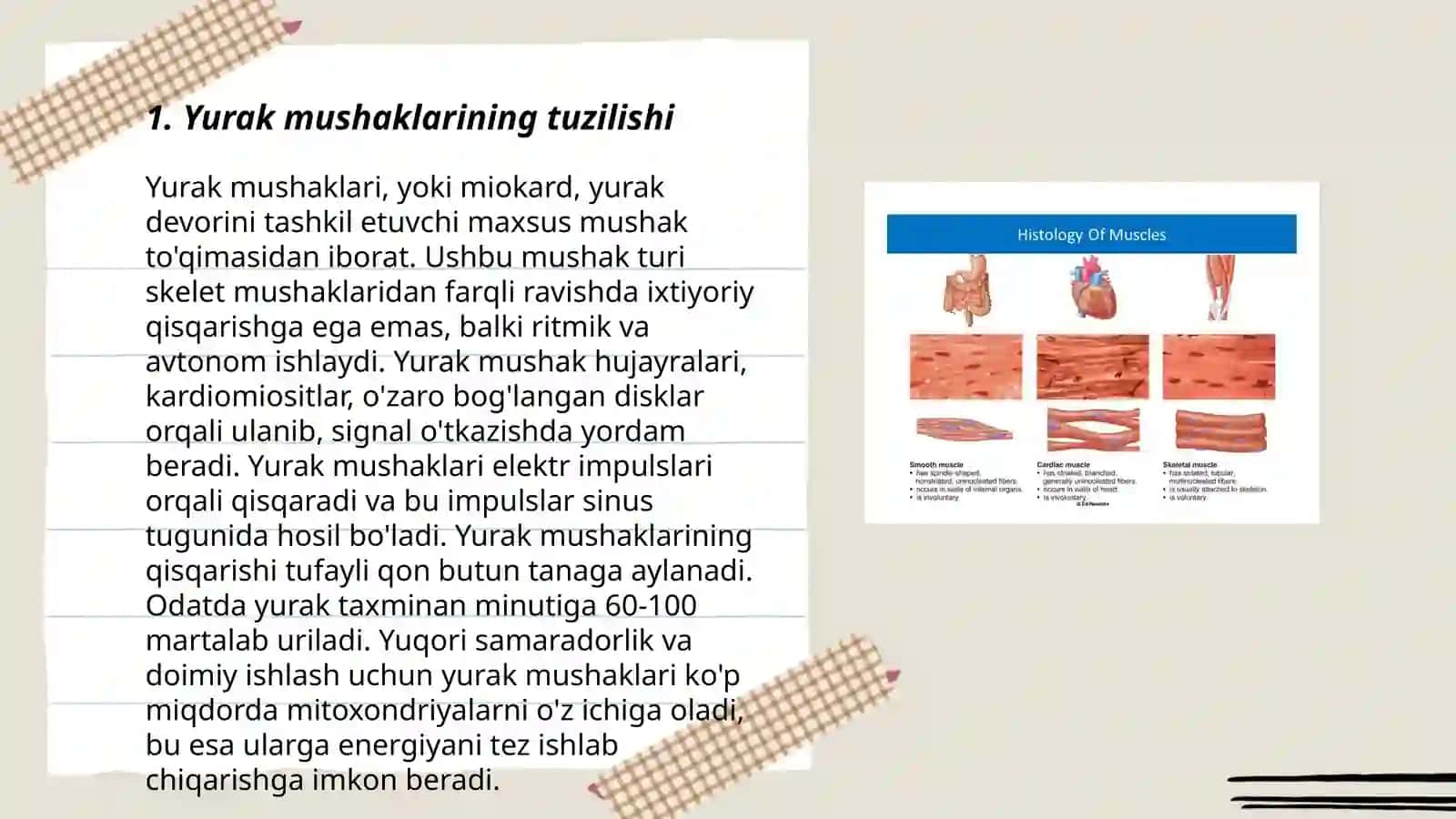 Yurak mushaklarining fiziologik xususiyatlari 3