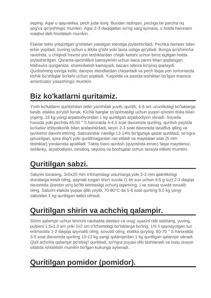 Mevalarni qanday quritish kerak 3