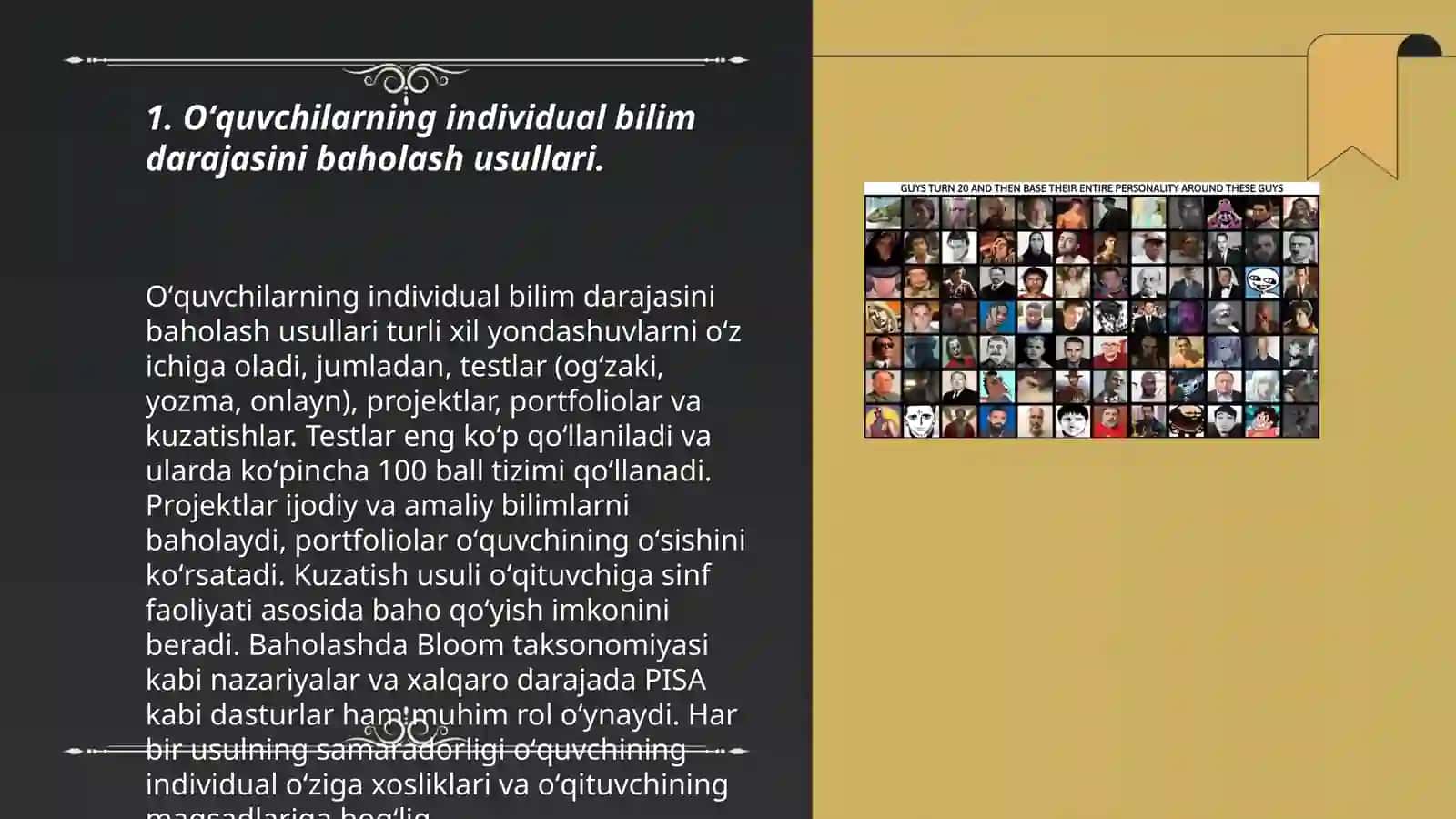 Oʻquvchilarning bilish qobiliyatlari va koʻnikmalarini aniqlash 3