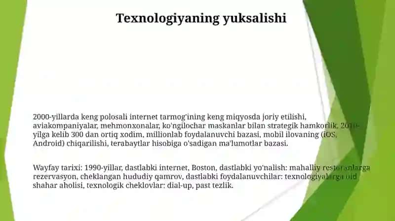 Wayfay tizimining tarixi 3