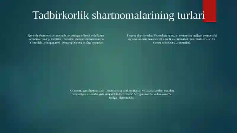 Biznes Shartnomalari 3