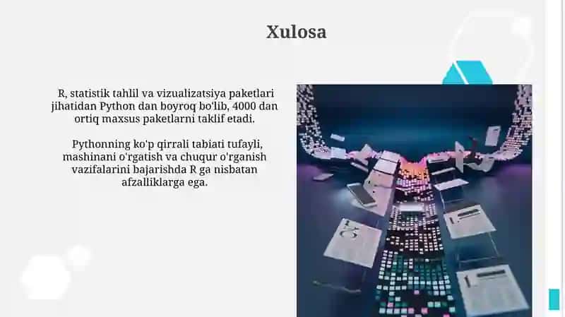 Maʼlumotlar tahlilida Python va R tillarning taqqoslanishi 3