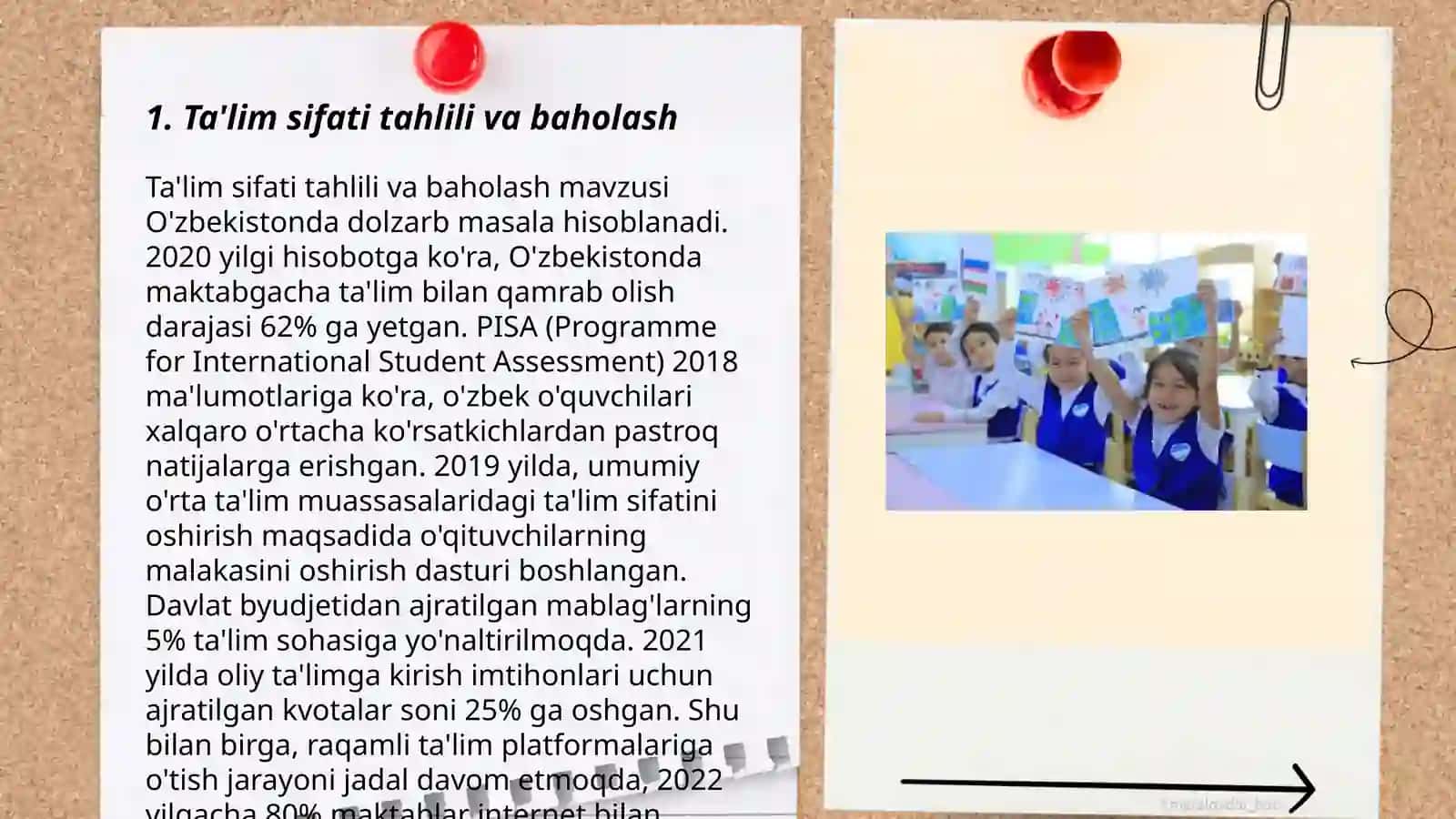 Ta'lim sifatini boshqarish tizimini faoliyat ko’rasatish mezonlari 3