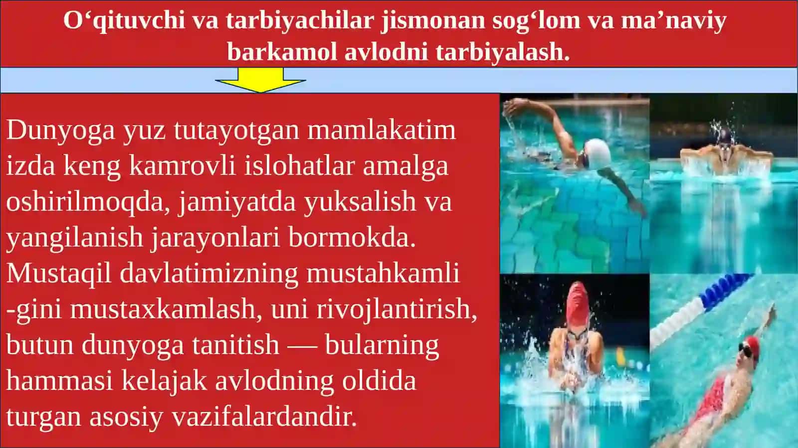 O‘zbekiston Respublikasining jismoniy tarbiya tizimida suzishningo‘rni 3