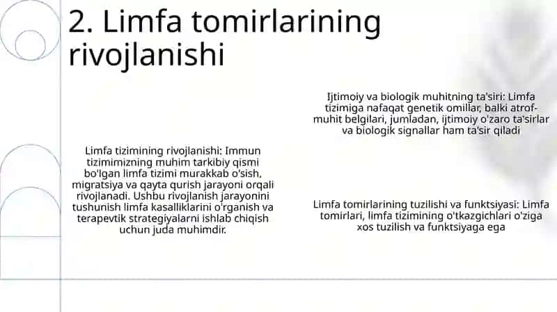 Limfa Tomirlarining Taraqqiyotiga Va Tuzilishiga Va Ijtimoiy Va Biologik Muhitlarning Ta'Siri 3