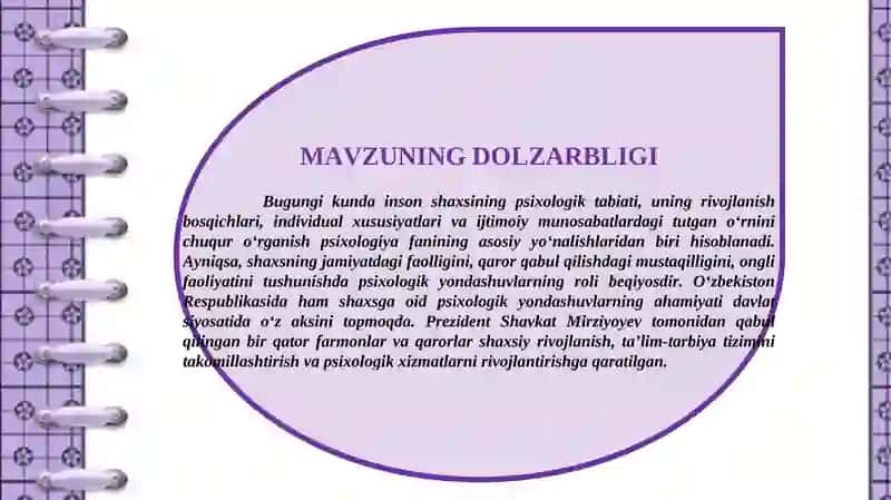 RUS PSIXOLOGIYASIDA SHAXSGA DOIR YONDASHUVLAR 3