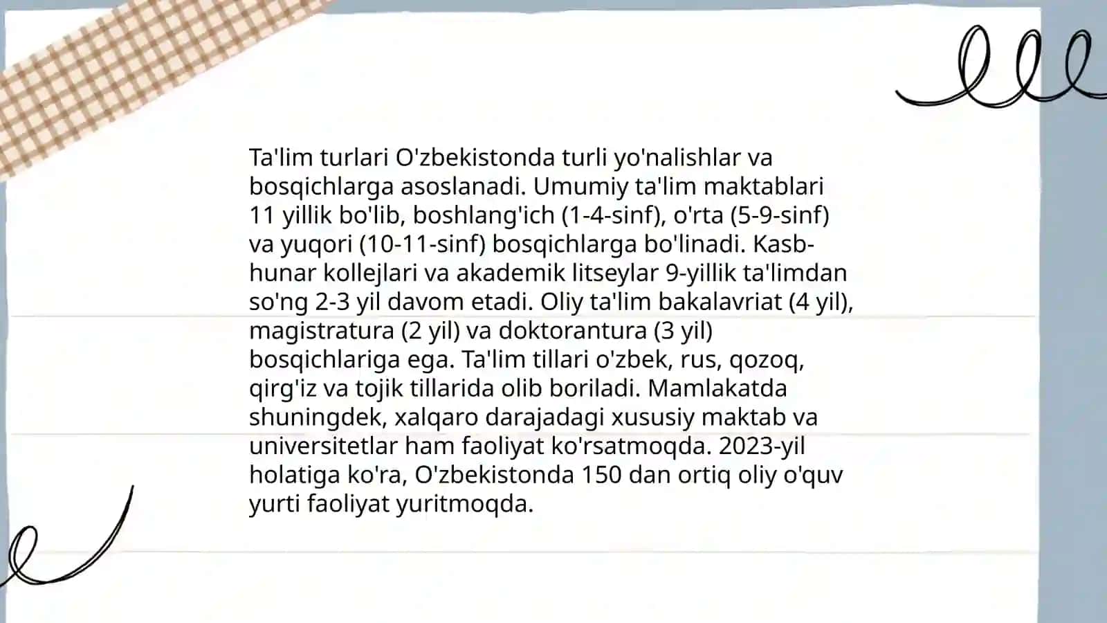 Tillarning tasnifi 3