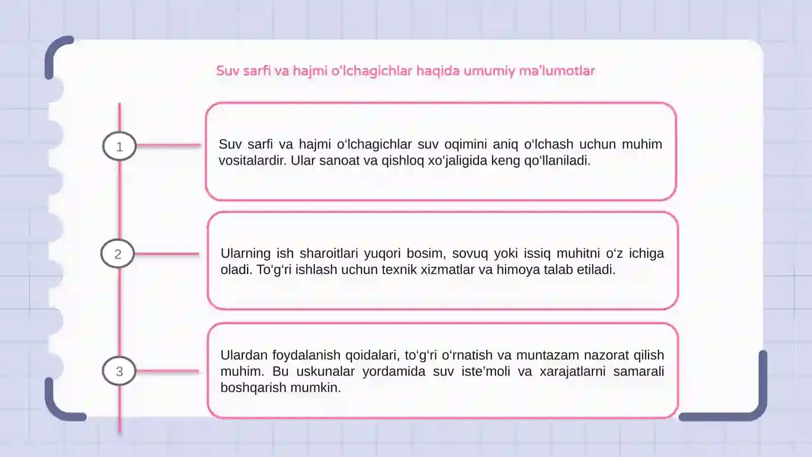 Suv sarfi va suv hajmi o‘lchagichlar 3