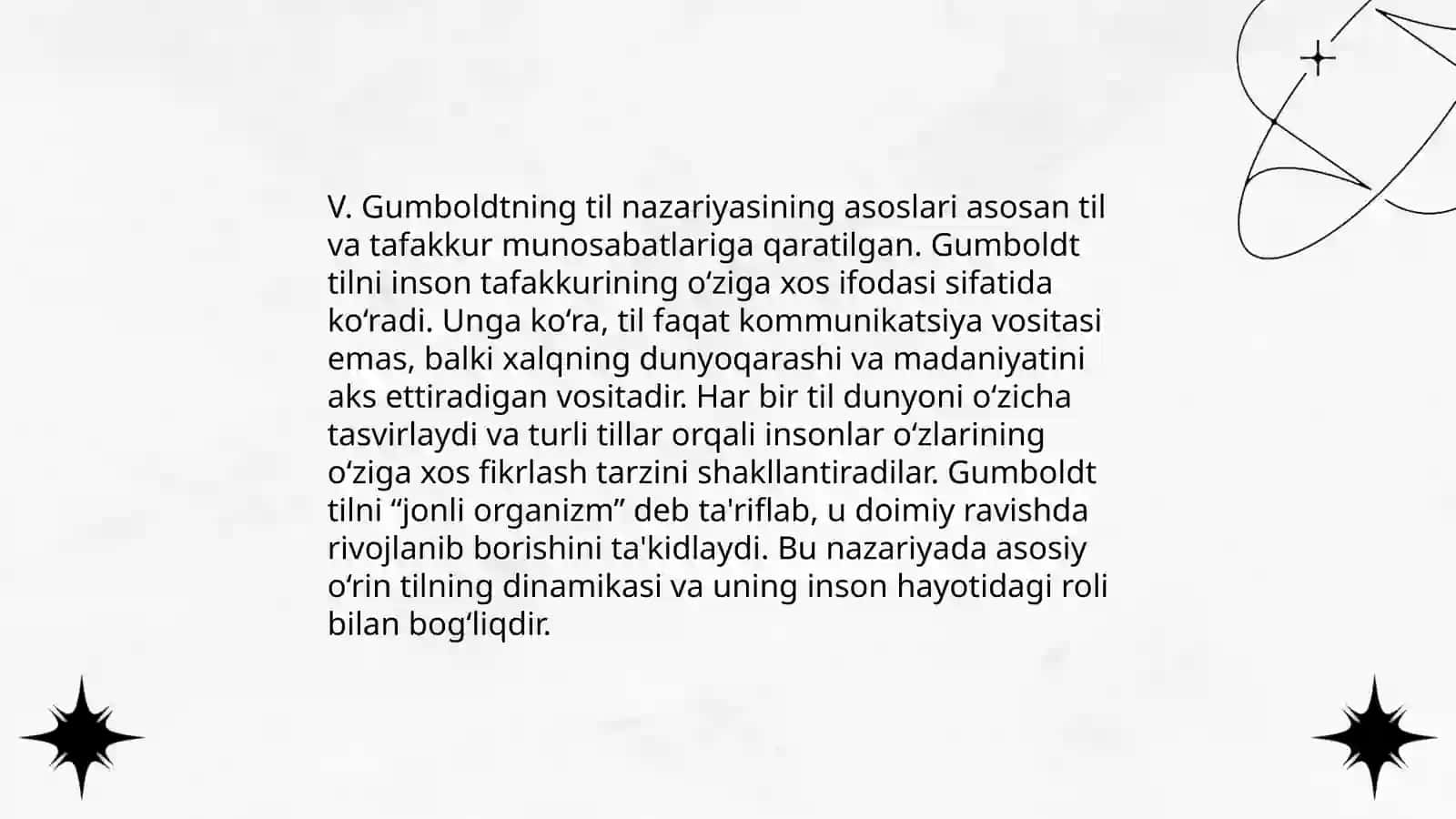 V.Gumboldtning tilning tashqi va ichki shakli to'g'risidagi ta'limoti 3