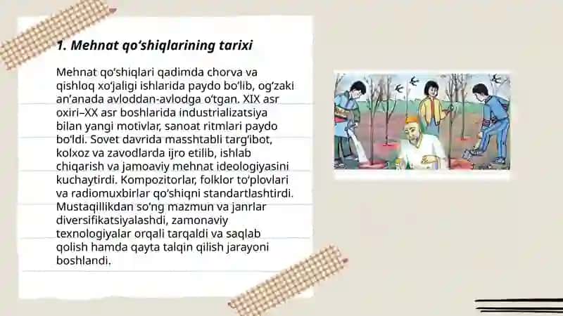 Mehnat qoʻshiqlari 3