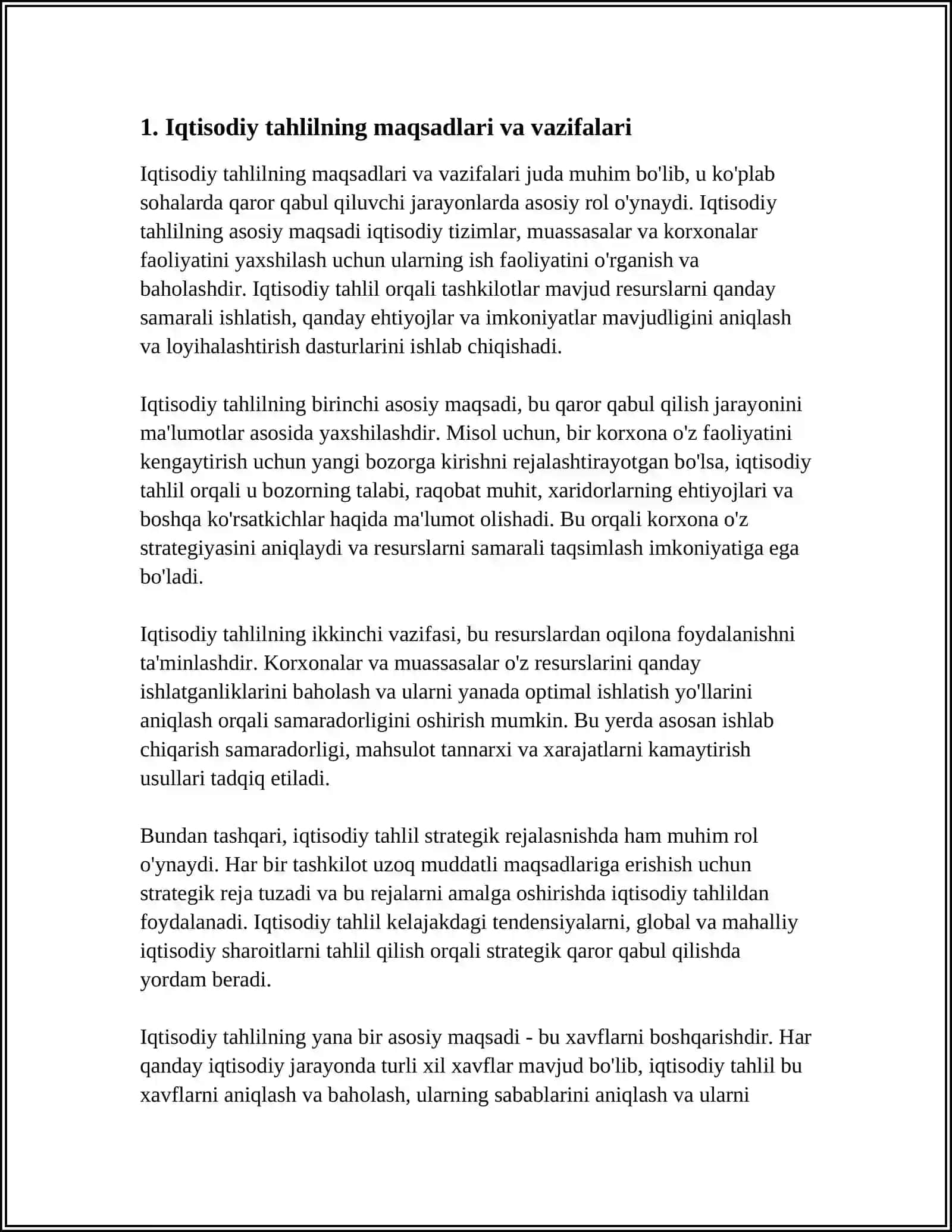 IQTISODIYOT ANALIZ BOSQICHILARI 3