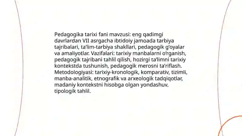 Pedagogika tarixi fan sifatida 3
