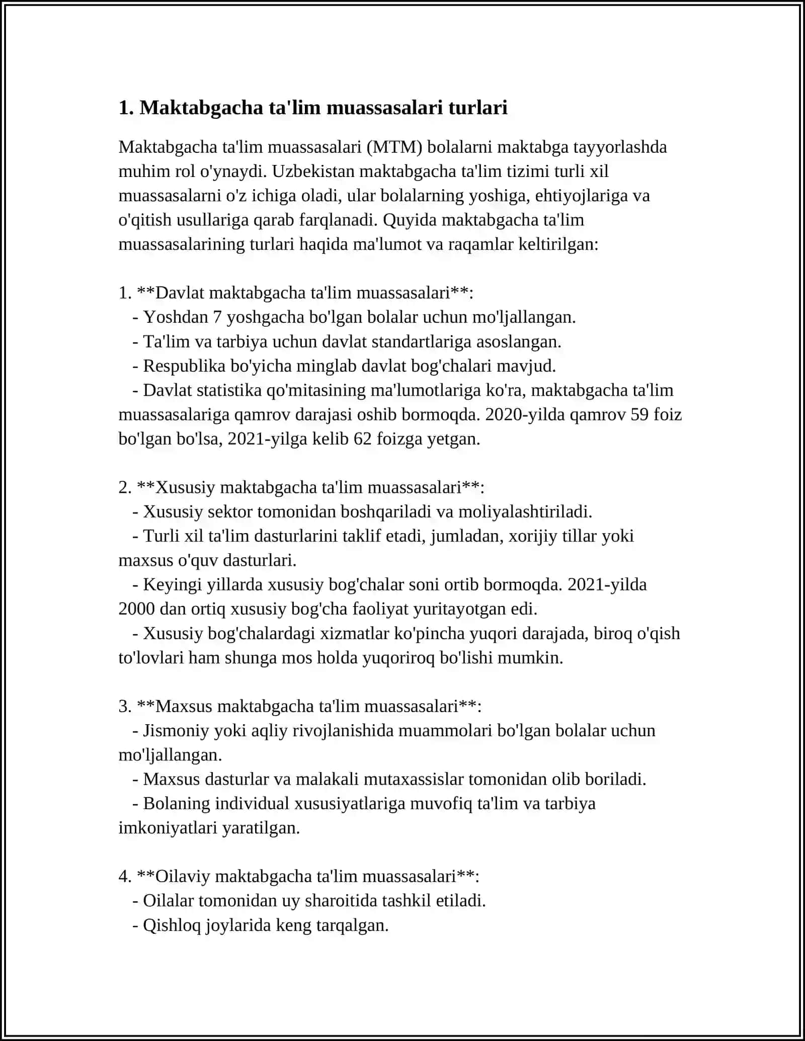 OʻZBEKISTON RESPUBLIKASINING MAKTABGACHA TAʼLIM VA TARBIYA TOʻGʻRISIDAGI QONUNI 3