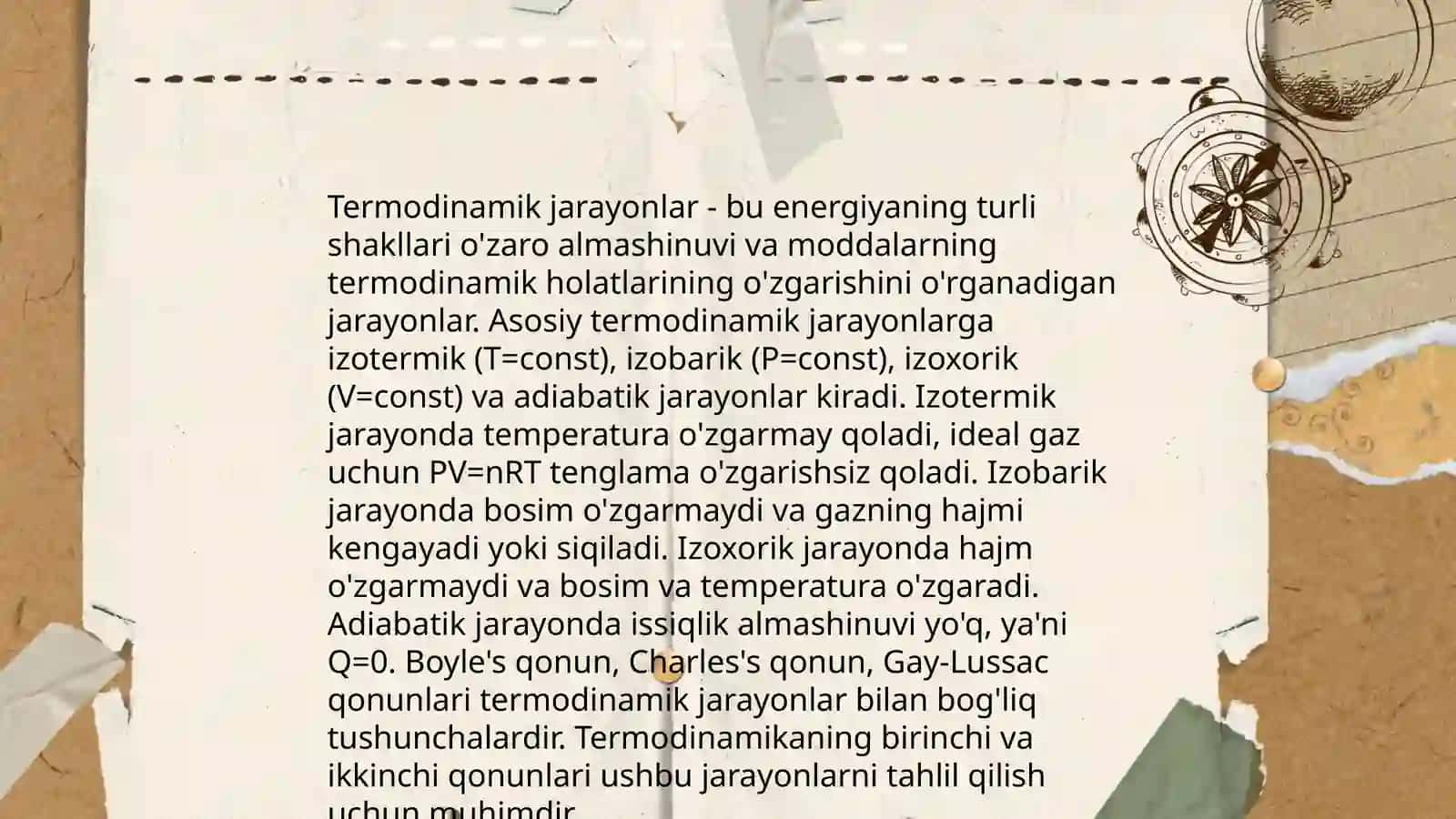 Aylanma va Karno sikli 3