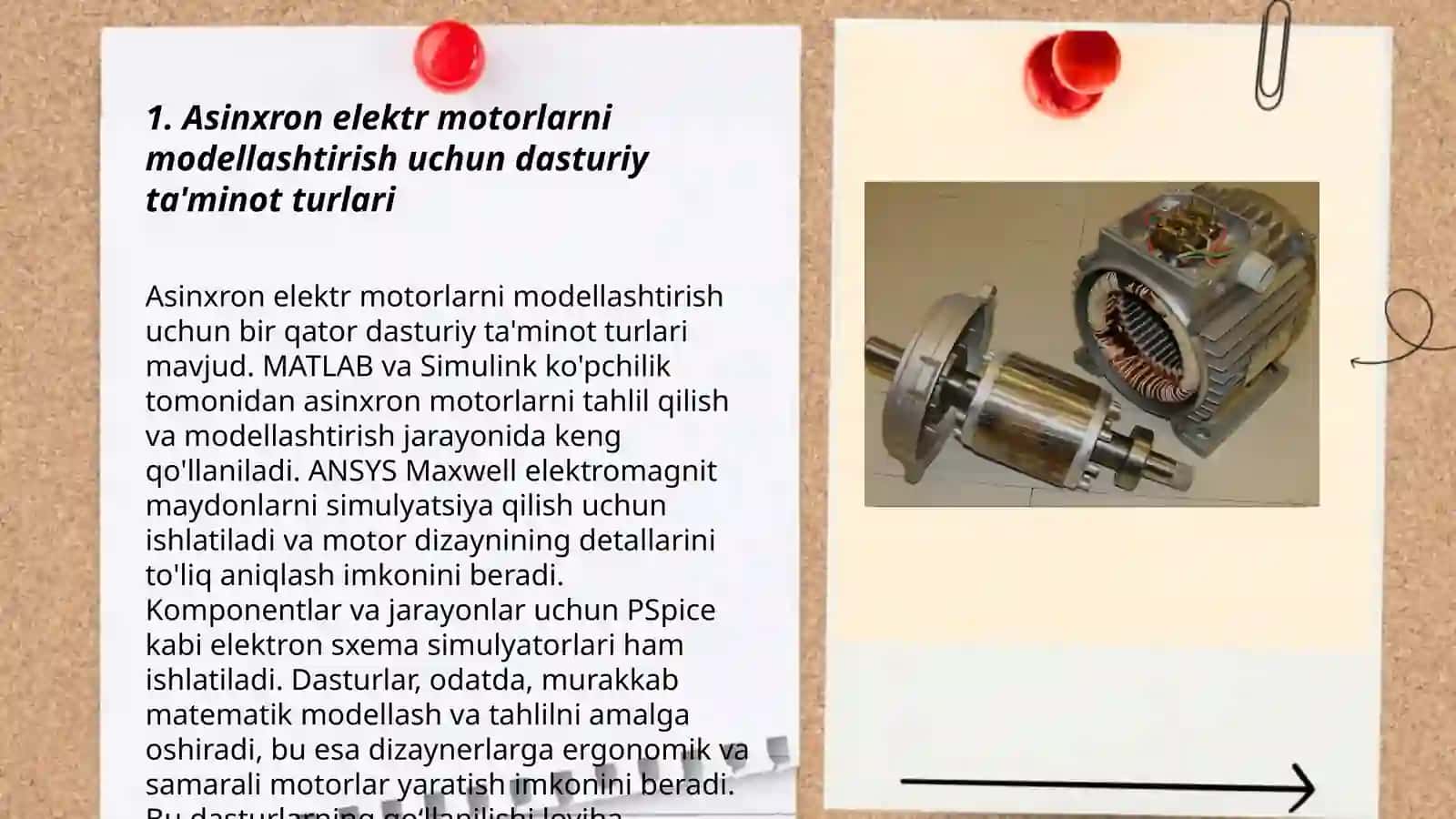 Asinxron elektir matorini modelini yaratishda qanday dasturlardan foydalanish haqida 3