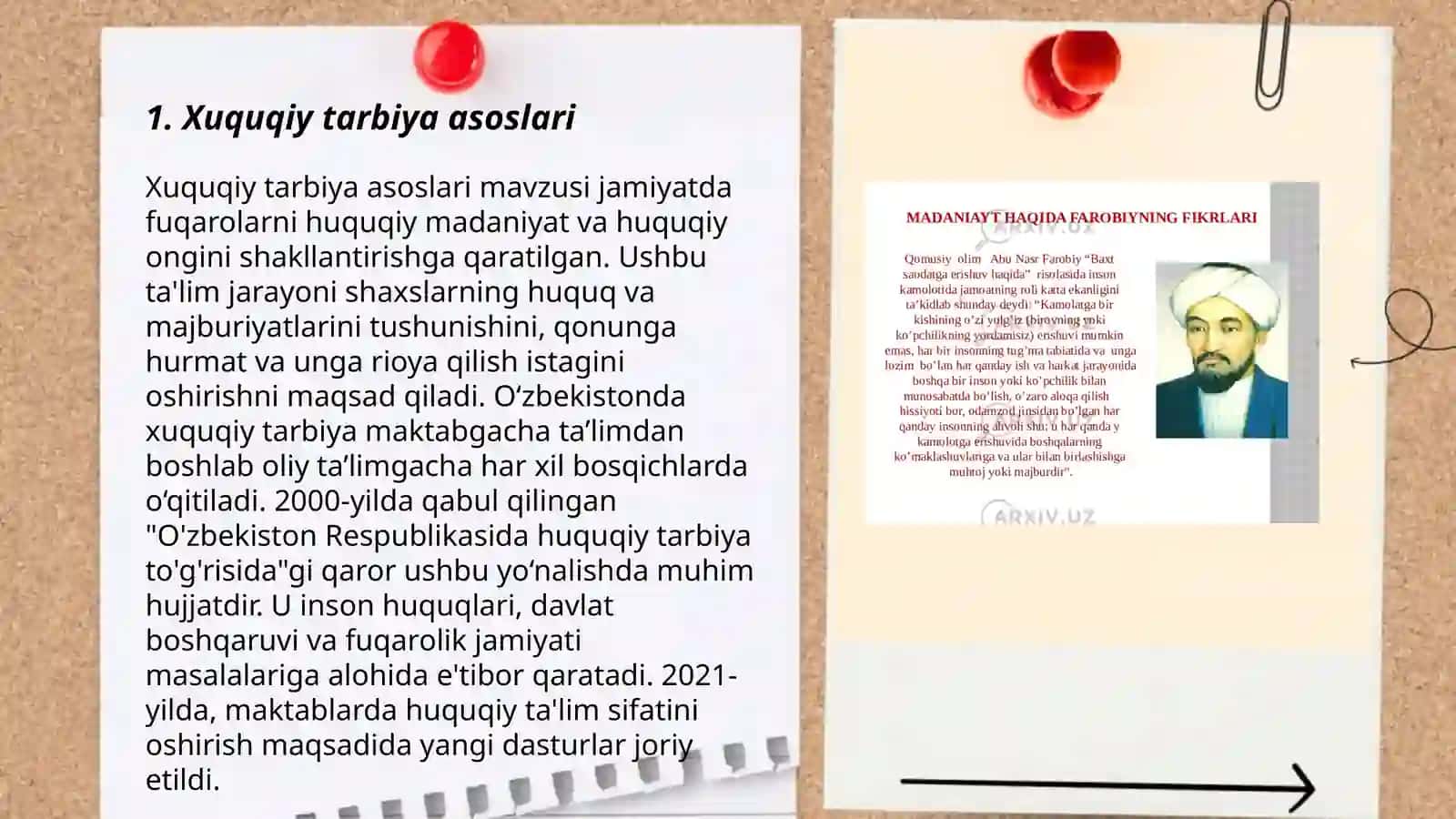 Xuquqiy tarbiya, yosh avlodning huquqiy ongi va madaniyatini shakllantirish fuqarolik tarbiyasining tarkibiy qismi 3