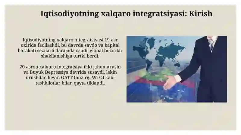 Iqtisodiyotning xalqaro integratsiyada xorijiy investitsiyalar va ularning xalqaro harakatini tartib 3