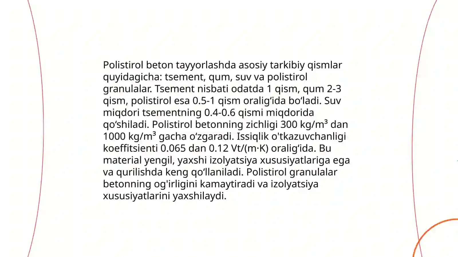Polistrol beton buyumlari ishlab chiqarish texnologiyasi 3