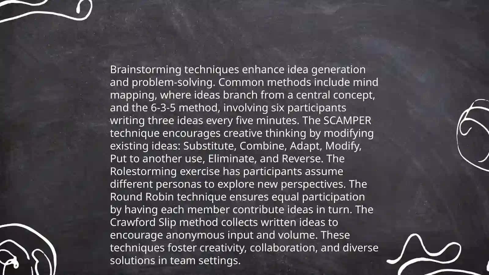 Techniques for idea generation 3