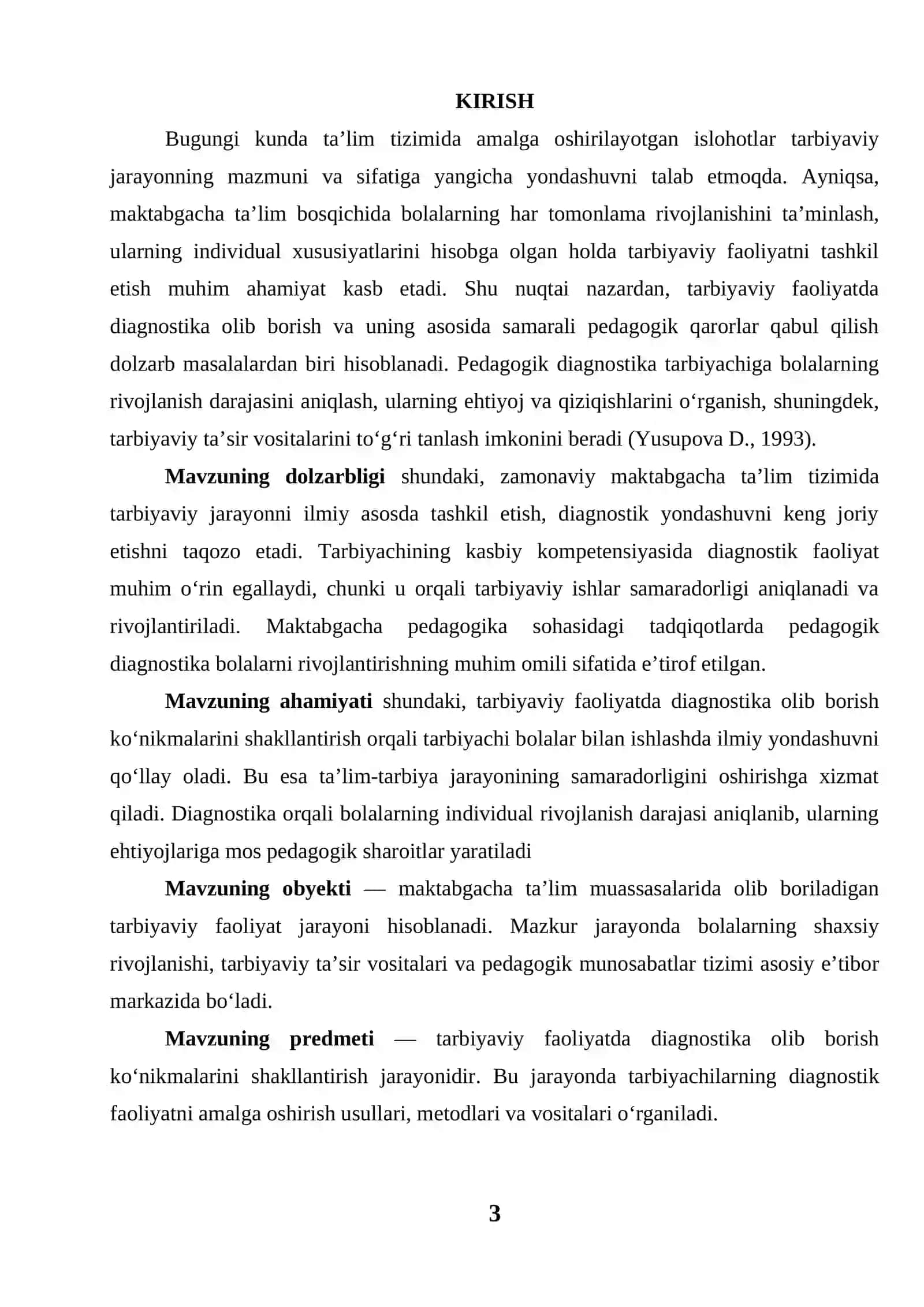 Tarbiyaviy faoliyatda diagnostika olib borish konikmalarini shakllantirish 3