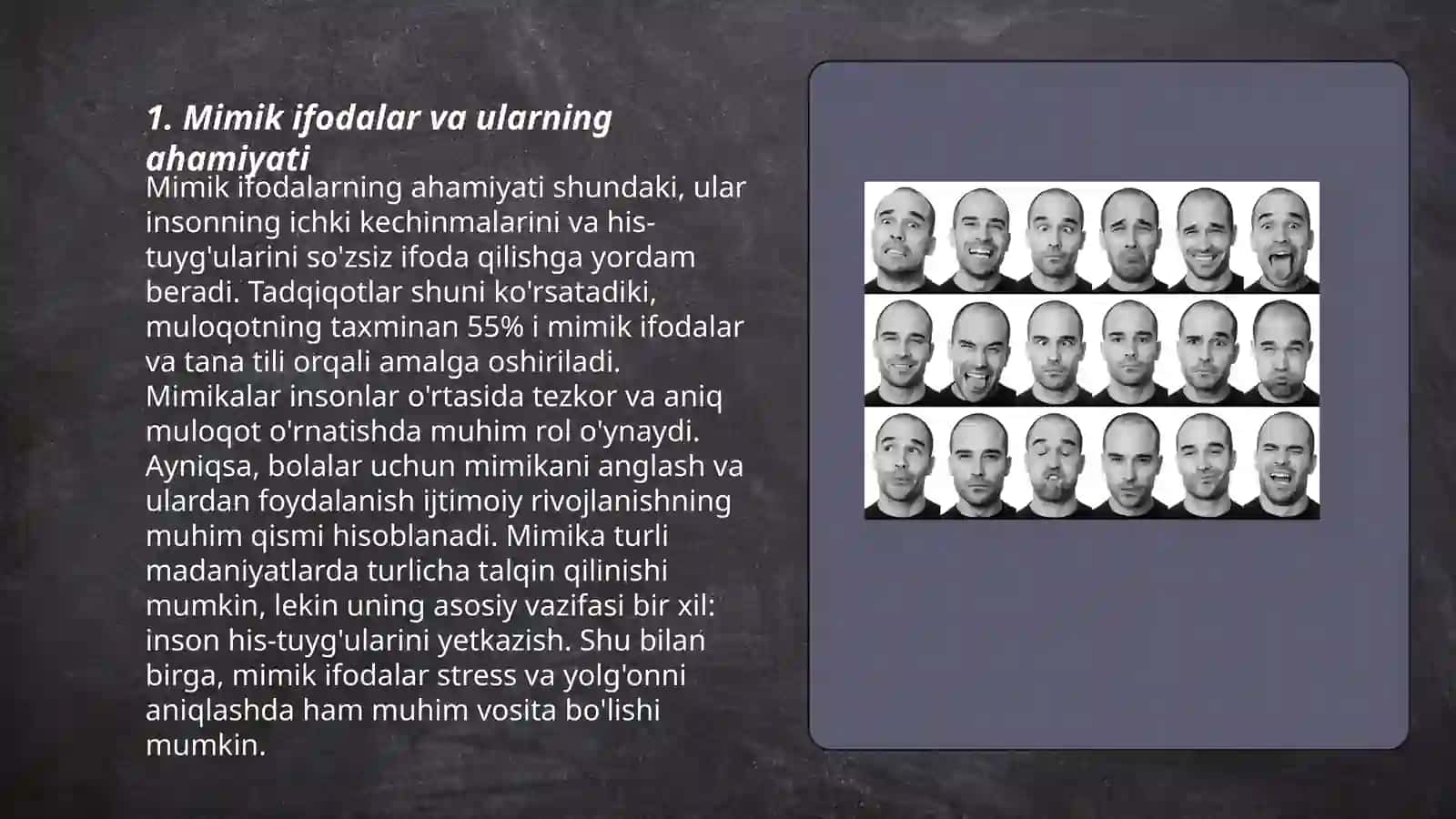 Pedagogik tehnika: mimik va pantomimik mahorat 3