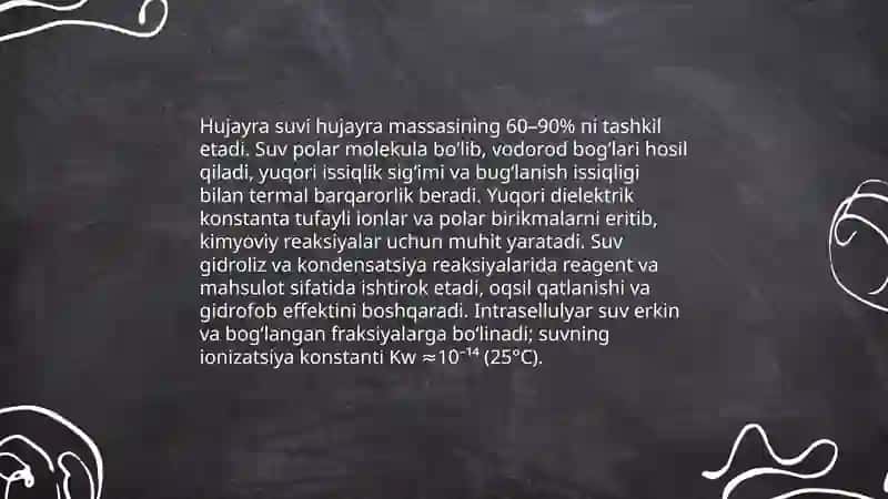 Hujayraning kimyoviy tarkibi 3
