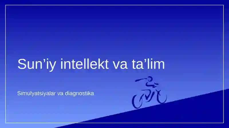 Sun’iy intellekt yordamida ta’lim maqsadlarida talabalarni virtual o‘qitishda simulyatsiyalar yaratish orqali diagnostik ko‘nikmalarni o‘rgatish va klinik qarorlar qabul qilishi 3